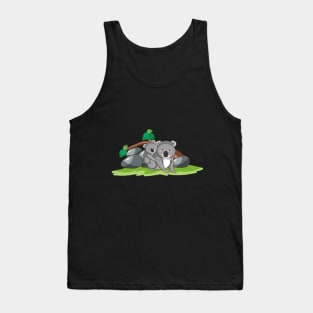 Mama Bear Australian Native Lovely Koala Bear Family Tank Top